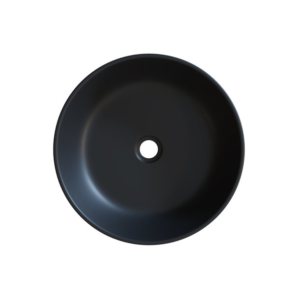 Glass Warehouse Tucana Bench Mount Ceramic Round Vessel Bathroom Sink